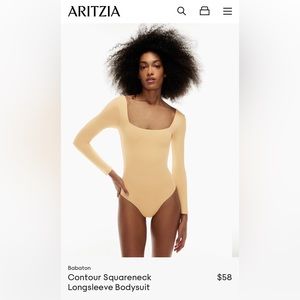 NWOT Aritzia (Babaton) Squareneck Longsleeve Bodysuit